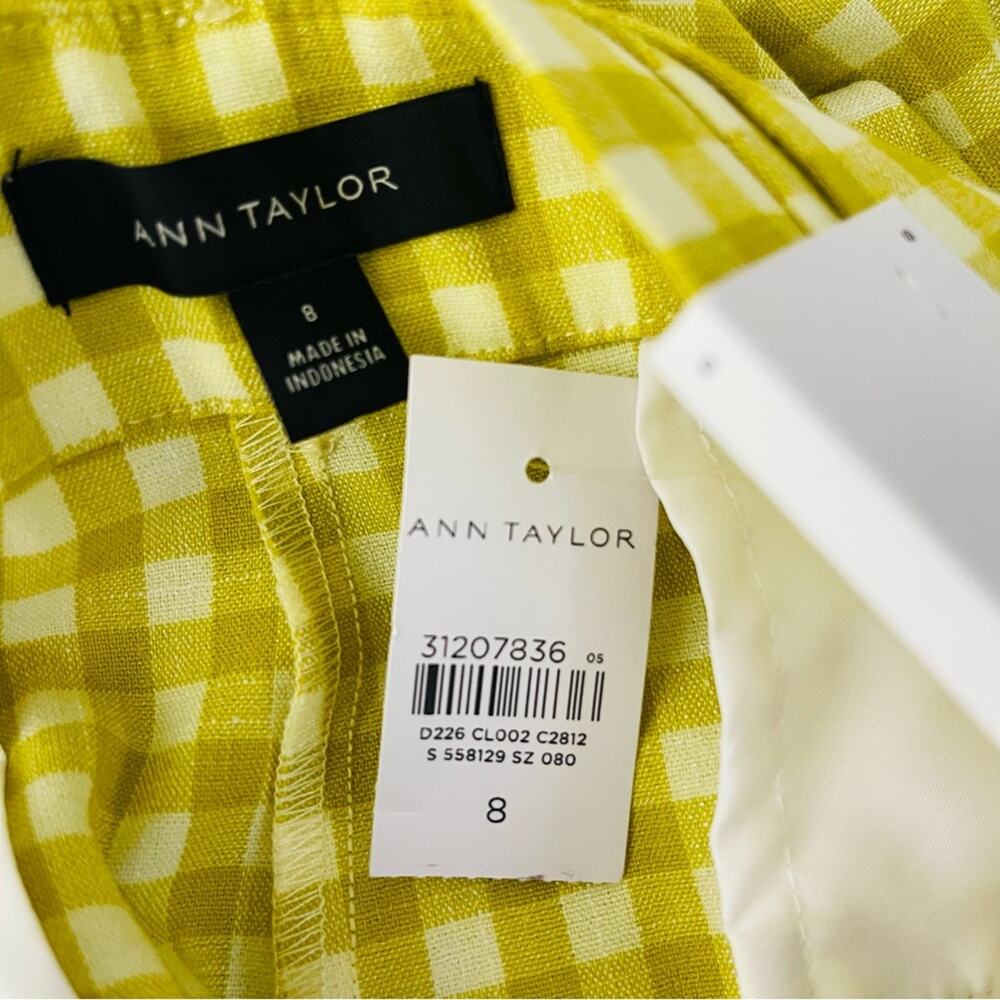 Ann Taylor Gingham Cropped Pants - Picture 9 of 9